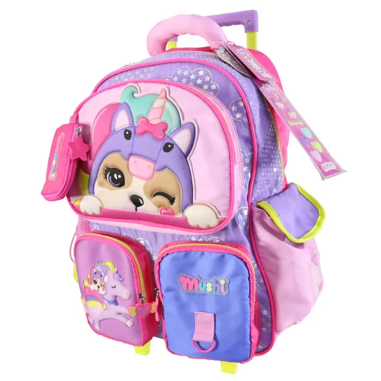 Mochila Escolar Cresko 2026 Simones 18" con Carro Art.SI947